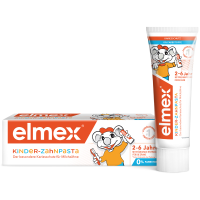 Изображение товара Зубная паста Elmex Kids защита от кариеса для детей от 2 до 6 лет 50 мл Изображение товара Зубная паста Elmex Kids защита от кариеса для детей от 2 до 6 лет 50 мл