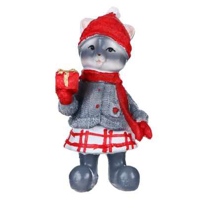 Изображение товара Фигурка ТПК Полиформ Кошечка 16 см для декора дома и праздников