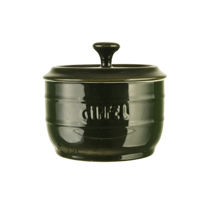 Изображение товара Солонка Gipfel Majolica 250мл темно-зеленая с крышкой из жаропрочной керамики