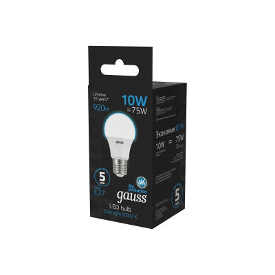 Изображение товара Лампа Gauss A60 12W 1200lm 6500K E27 LED 