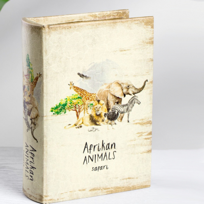 Изображение товара Шкатулка Glasar Safari в виде книги бежевого цвета 14х5х20 см Изображение товара Шкатулка Glasar Safari в виде книги бежевого цвета 14х5х20 см