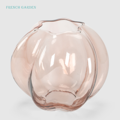 Изображение товара Ваза French garden стекло, розовая, 22х19 см