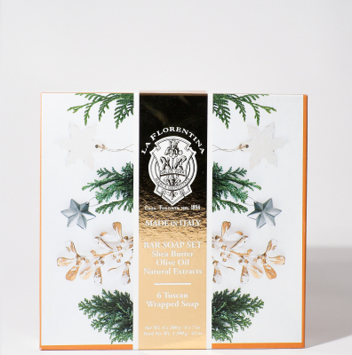 Изображение товара Набор мыла La Florentina XMAS 6х200 г - натуральное итальянское мыло для лица, рук и тела