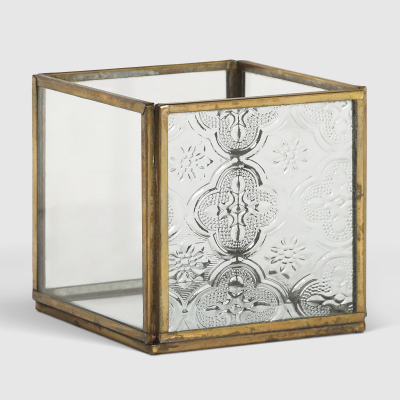 Изображение товара Декоративный бронзовый подсвечник P.M. Overseas 9х9х9 см для стильного интерьера