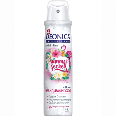 Изображение товара Антиперспирант Deonica Summer Secrets для женщин 150 мл аэрозоль