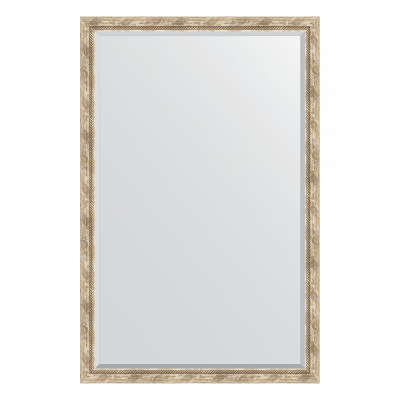 Изображение товара Зеркало с фацетом в багетной раме Evoform прованс с плетением 70 мм 113х173 см 