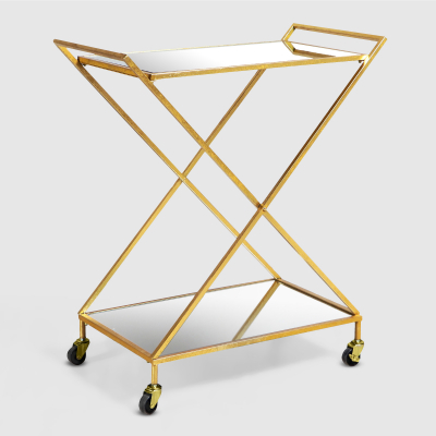 Изображение товара Стол сервировочный Art Champ 71x39,5x87 см стекло металл золотистый дизайн