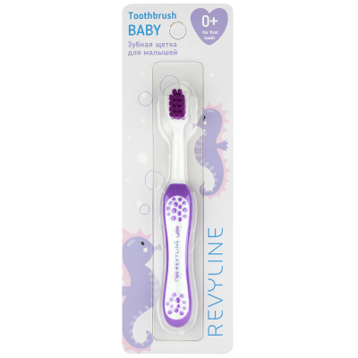 Изображение товара Детская зубная щетка Revyline Baby S3900 0-3 лет мягкая фиолетовая