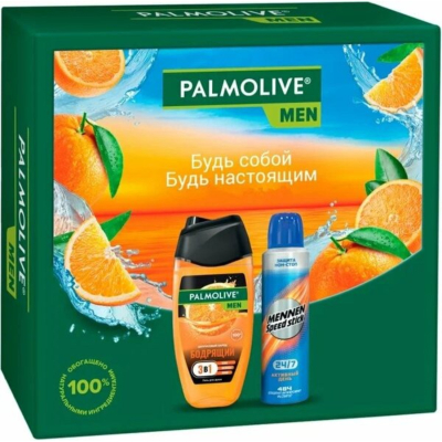 Изображение товара Набор подарочный Palmolive Цитрус гель для душа и дезодорант мужской