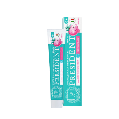 Изображение товара Детская зубная паста President Жвачка 6+ лет с фтором 70 г RDA 50