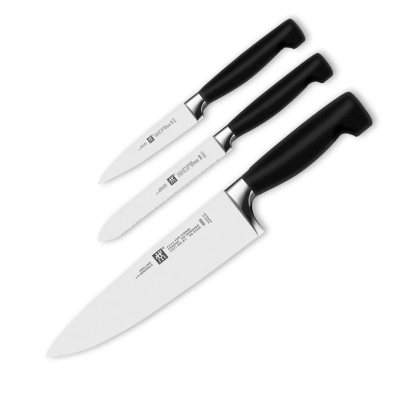Изображение товара Набор ножей Zwilling Four star 3 предмета - универсальный, профессиональный Изображение товара Набор ножей Zwilling Four star 3 предмета - универсальный, профессиональный