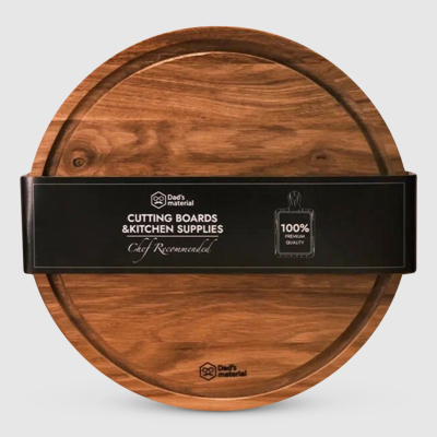 Изображение товара Доска Dad's material круглая Лайт с желобом 28 см