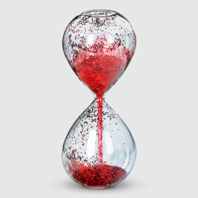 Изображение товара Часы песочные Mercury NY красные Д8 см 20 см