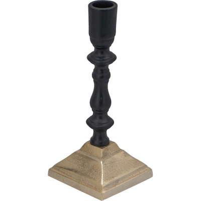 Изображение товара Подсвечник Glasar 8х8х19 см алюминий черный стильный и долговечный