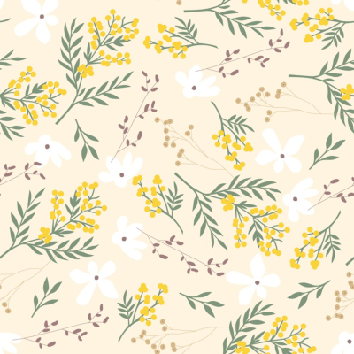 Изображение товара Бумага для подарков Be Smart Fleurs мимоза 70х100 см