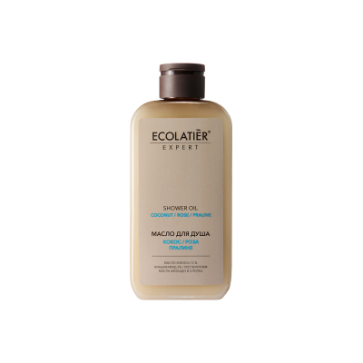 Изображение товара Масло для душа Ecolatier Expert Coconut Rose Praline - питательное увлажнение и аромат кокоса, розы Изображение товара Масло для душа Ecolatier Expert Coconut Rose Praline - питательное увлажнение и аромат кокоса, розы
