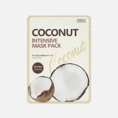 Изображение товара Маска тканевая Pekah Intensive mask pack с экстрактом кокоса 23 мл для увлажнения и восстановления 