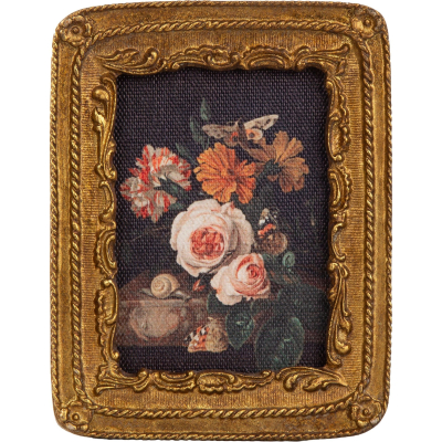 Изображение товара Настенно-настольная картина Glasar цветы 9х2х12 см для интерьера