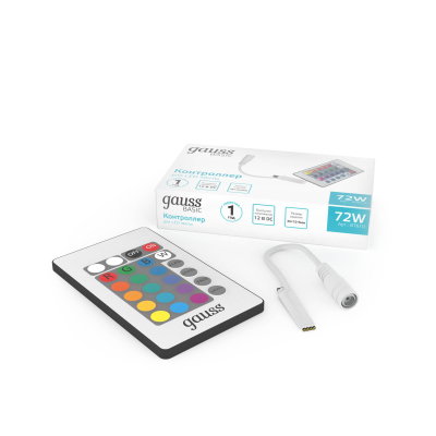 Изображение товара Контроллер для ленты Gauss BT610 RGB 12V 72W