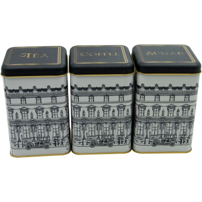 Изображение товара Набор квадратных металлических емкостей Evle cityscapes 3 шт