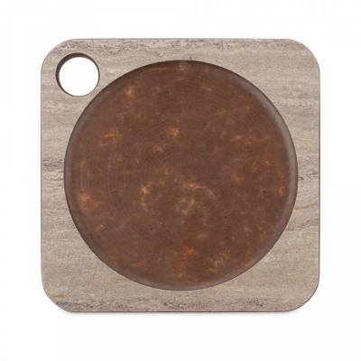 Изображение товара Подставка ComposeEat для бокала или стакана из травертин капучино 10х10 см