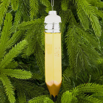 Изображение товара Украшение стеклянное Yancheng Shiny карандаш 3,2x3,2х17,5 см