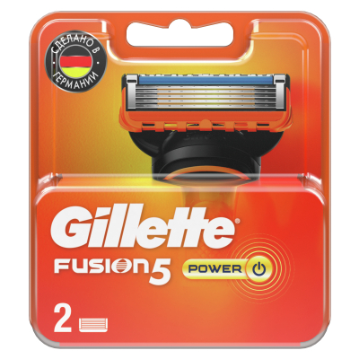 Изображение товара Сменные кассеты Gillette Fusion Power 2 шт. для бритья мужчин