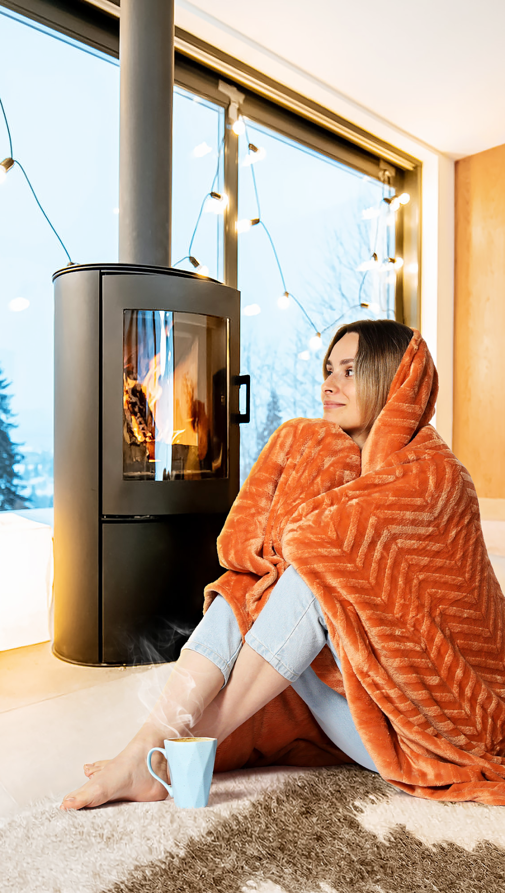 Скидка 30% на флисовые пледы Hyseas!