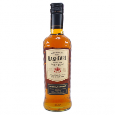 Изображение товара Ром Bacardi Oakheart Original 0,5 л насыщенный янтарный вкус и аромат