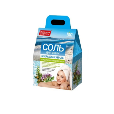 Изображение товара Антицеллюлитная моделирующая соль для ванн Народные рецепты, 500 г