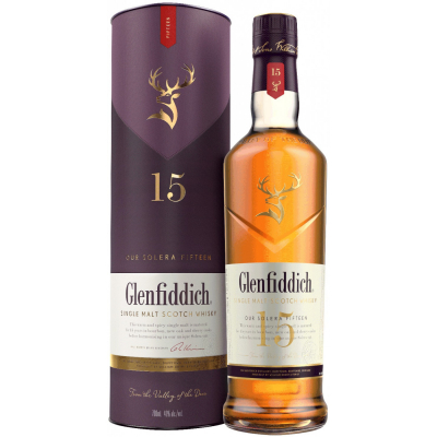 Изображение товара Виски Glenfiddich Malt Scotch Whisky 15 Years односолодовый, 0.7 л Изображение товара Виски Glenfiddich Malt Scotch Whisky 15 Years односолодовый, 0.7 л