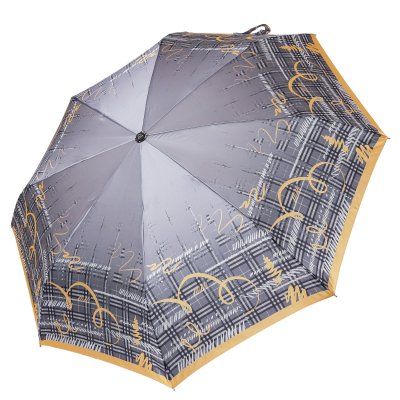 Изображение товара Женский автоматический зонт Fabretti 3 сложения серый 102 см легкий компактный Изображение товара Женский автоматический зонт Fabretti 3 сложения серый 102 см легкий компактный