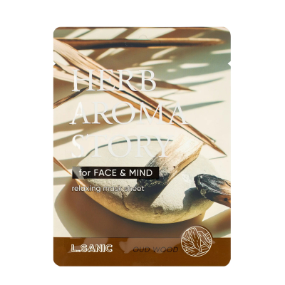 Изображение товара Тканевая маска для лица L.sanic Herb aroma story с экстрактом удового дерева 25 мл