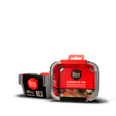 Изображение товара Алюминиевые поддоны 800 Degrees Foil Pans S-size 10 шт для барбекю
