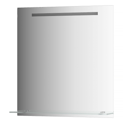 Изображение товара Зеркало Evoform с полочкой 70 см со встроенным LED-светильником 5 W 70x75 см 