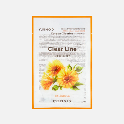 Изображение товара Маска тканевая для лица Consly Clear line Баланс с календулой 25 мл для всех типов кожи
