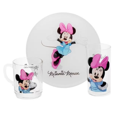 Изображение товара Детский набор посуды Luminarc Minnie Colors из 3 предметов Франция Изображение товара Детский набор посуды Luminarc Minnie Colors из 3 предметов Франция