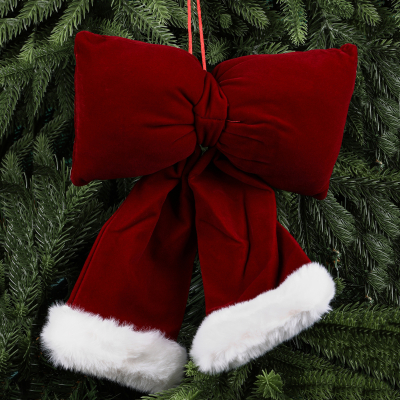Изображение товара Декоративный бант для елки Yiwu E-commerce, подвеска, 6х4,5х2,5 см