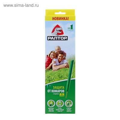 Изображение товара Стержень от комаров РАПТОР 5 шт эффективность до 6 часов и радиус 4 метра