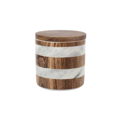 Изображение товара Банка Home & Style для сыпучих продуктов Wood&Marble 11 см