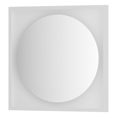 Изображение товара Зеркало Defesto с LED-подсветкой без выключателя 12 W нейтральный белый свет, белая рама 60x60 см