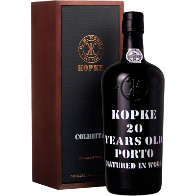 Изображение товара Портвейн Kopke, 20 Years Old Porto в подарочной упаковке 0,75 л