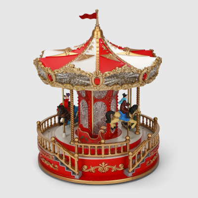 Изображение товара Новогодняя карусель LED декоративная для праздника 24x28 см