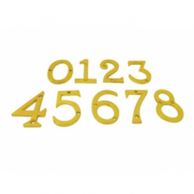 Изображение товара Цифра металлическая Локри №2 золото для декора 5.1 см