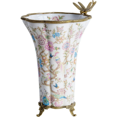 Изображение товара Ваза Glasar HFD2082 со стрекозой 23х21х32 см