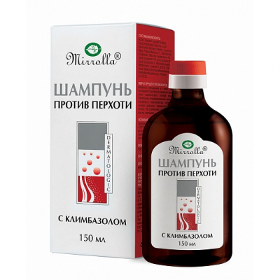 Изображение товара Шампунь Mirolla против перхоти с климбазолом 2% 150 мл