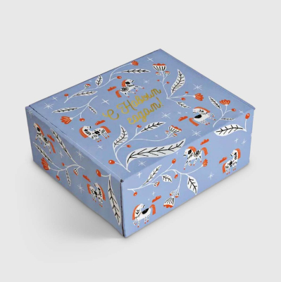 Изображение товара Подарочная коробка Be Smart Lucky голубая 23х26х12 см для подарков