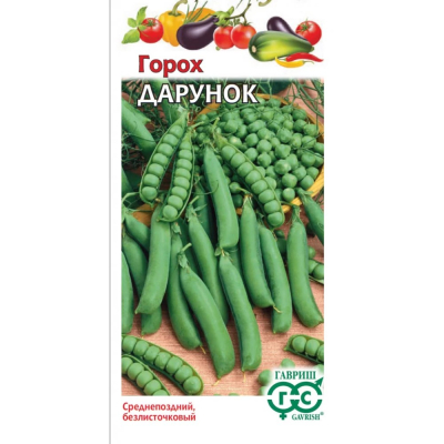 Изображение товара Семена Гавриш Горох Дарунок, безлисточковый 10 г