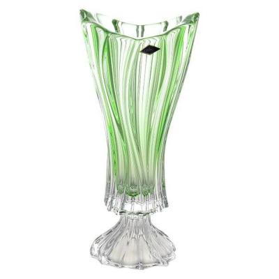 Изображение товара Ваза из стекла Aurum Crystal Plantica green 40 см для интерьера Изображение товара Ваза из стекла Aurum Crystal Plantica green 40 см для интерьера