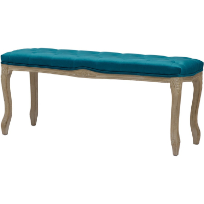 Изображение товара Банкетка Glasar зелено-синяя 113х35х46 см